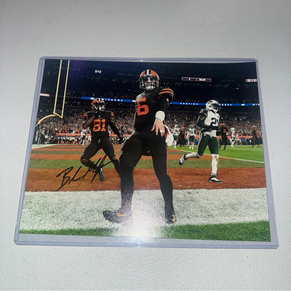 Baker Mayfield Cleveland Browns signed 8x10 photo